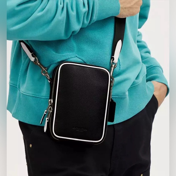 Coach Unisex Santon Crossbody Bag - Picture 7 of 14